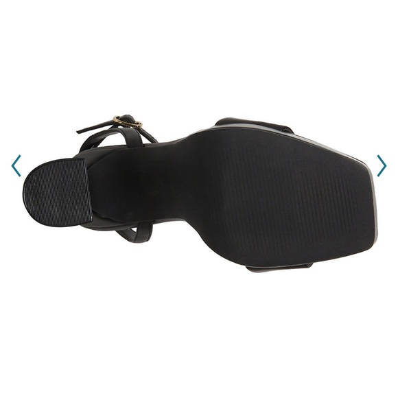 *SOLD* NIB madden girl Zoie Cafe High Heel Dress Sandals Black Size 7.5 - Picture 3 of 7